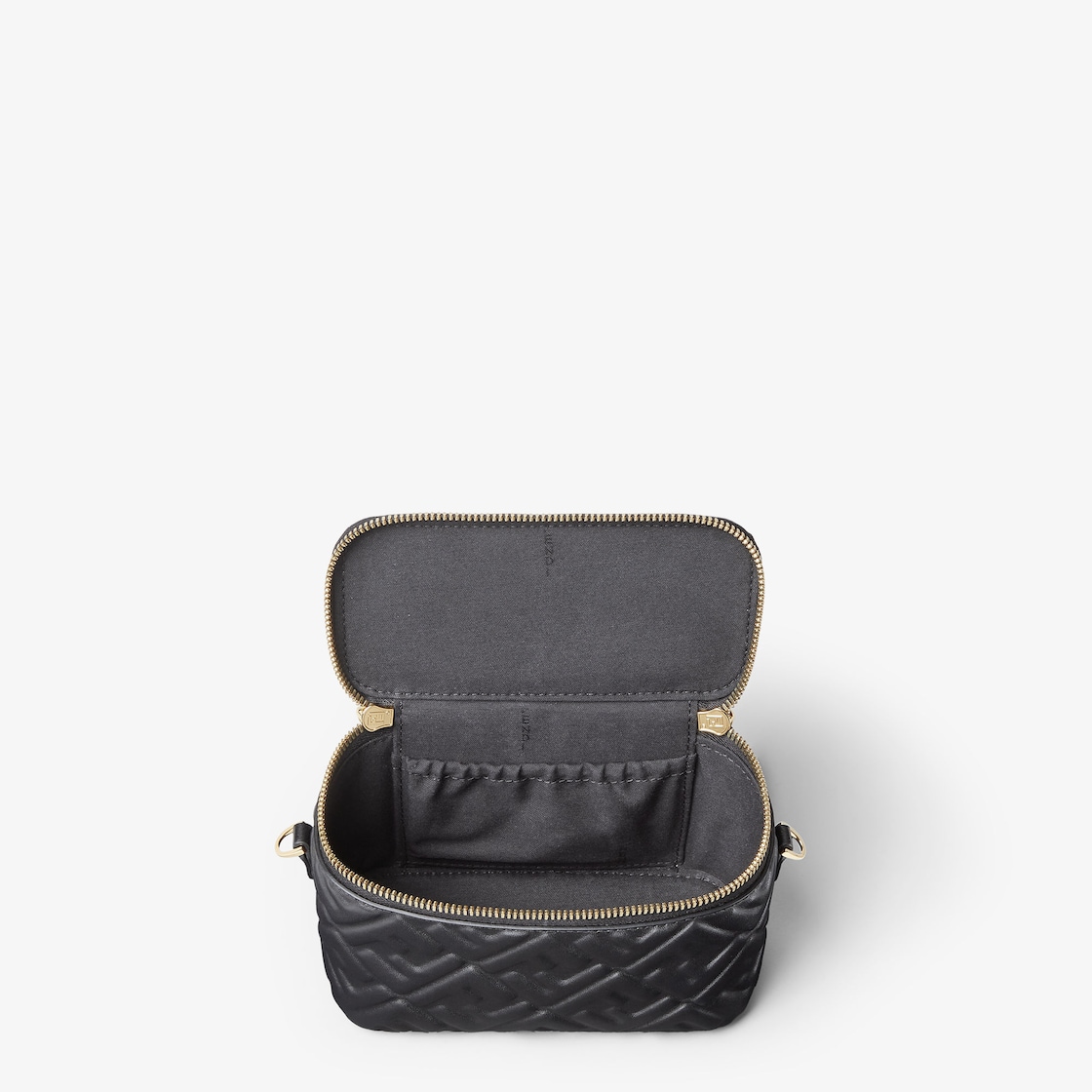FENDI Vanity Black nappa leather mini-bag with FF motif - Image 4